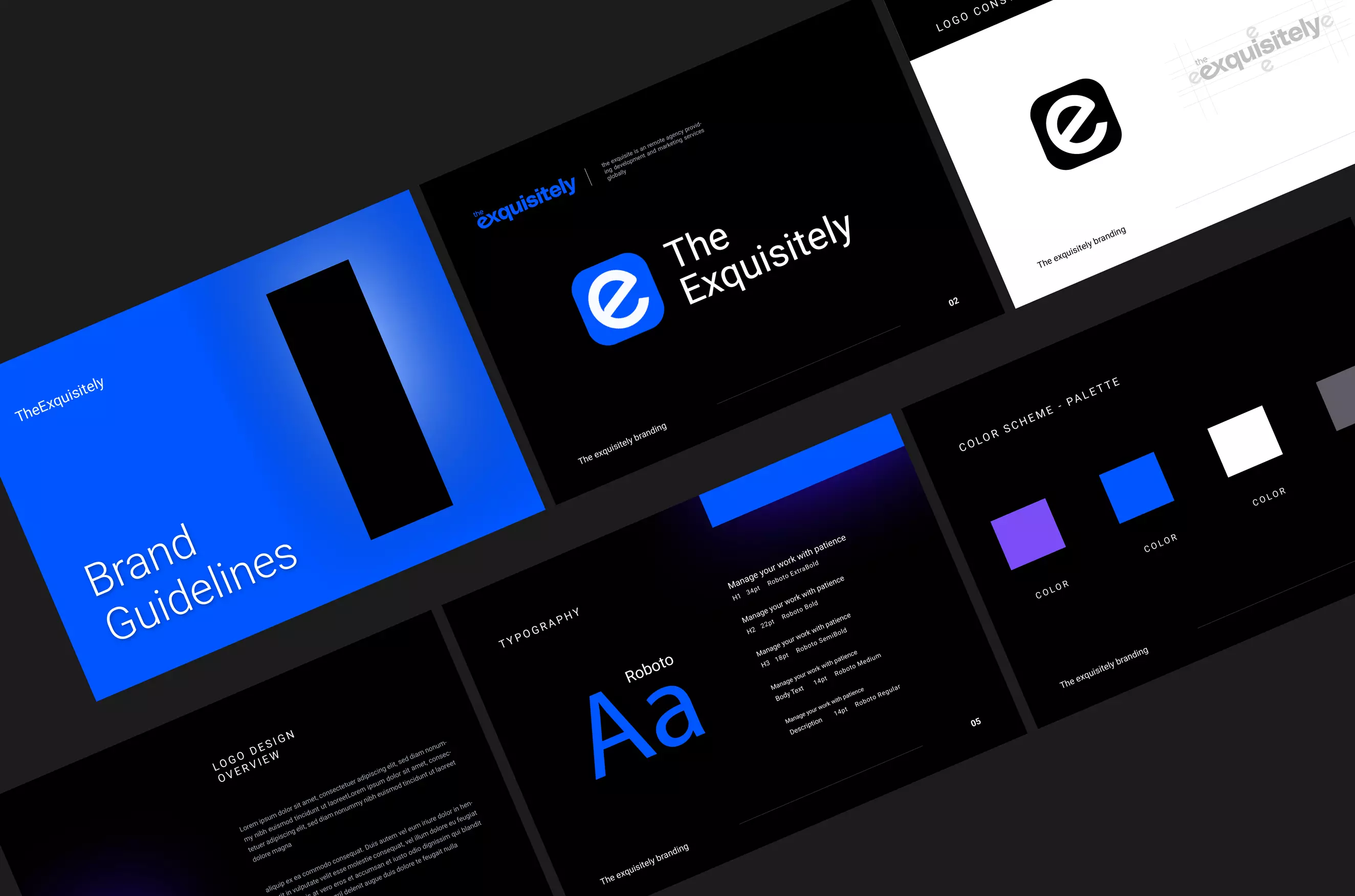 TheExquisitely branding mockup
