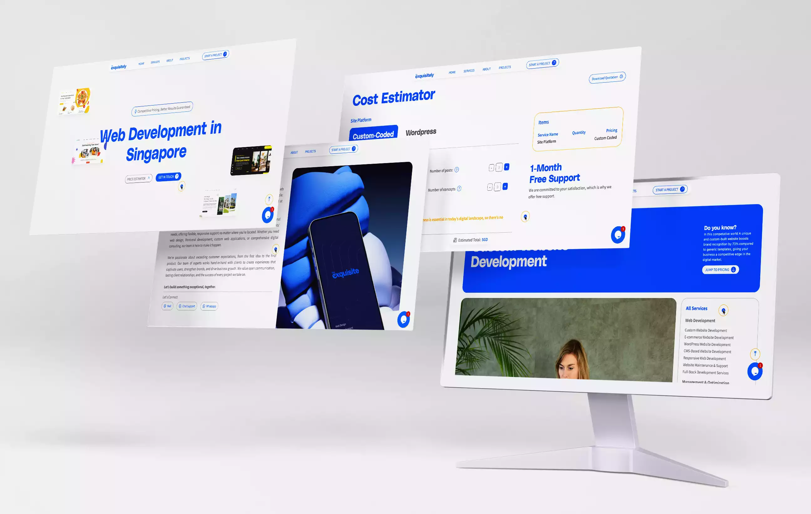 TheExquisitely website overview